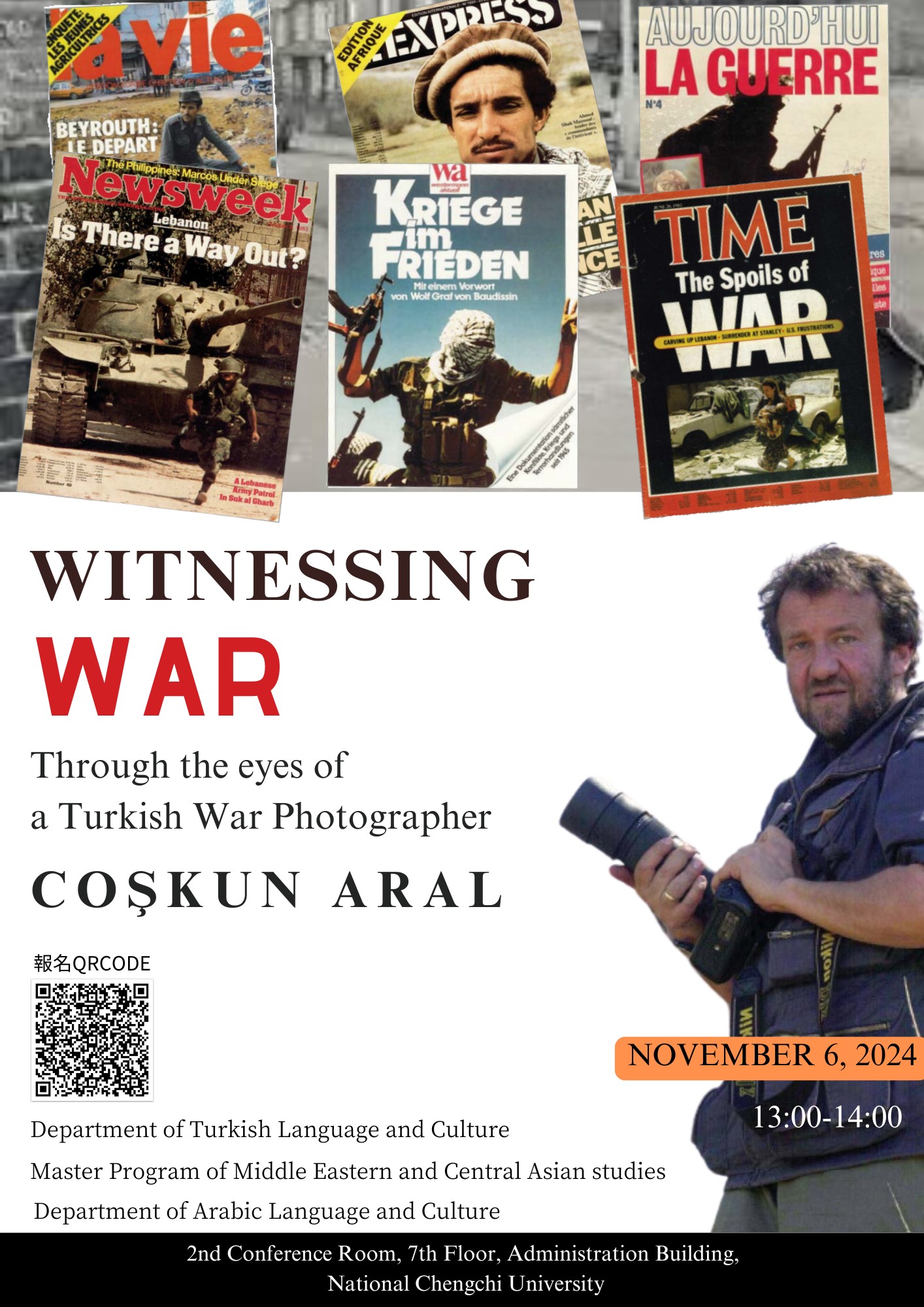 Witnessing War- the speech from the Turkish war correspondent Coşkun Aral 